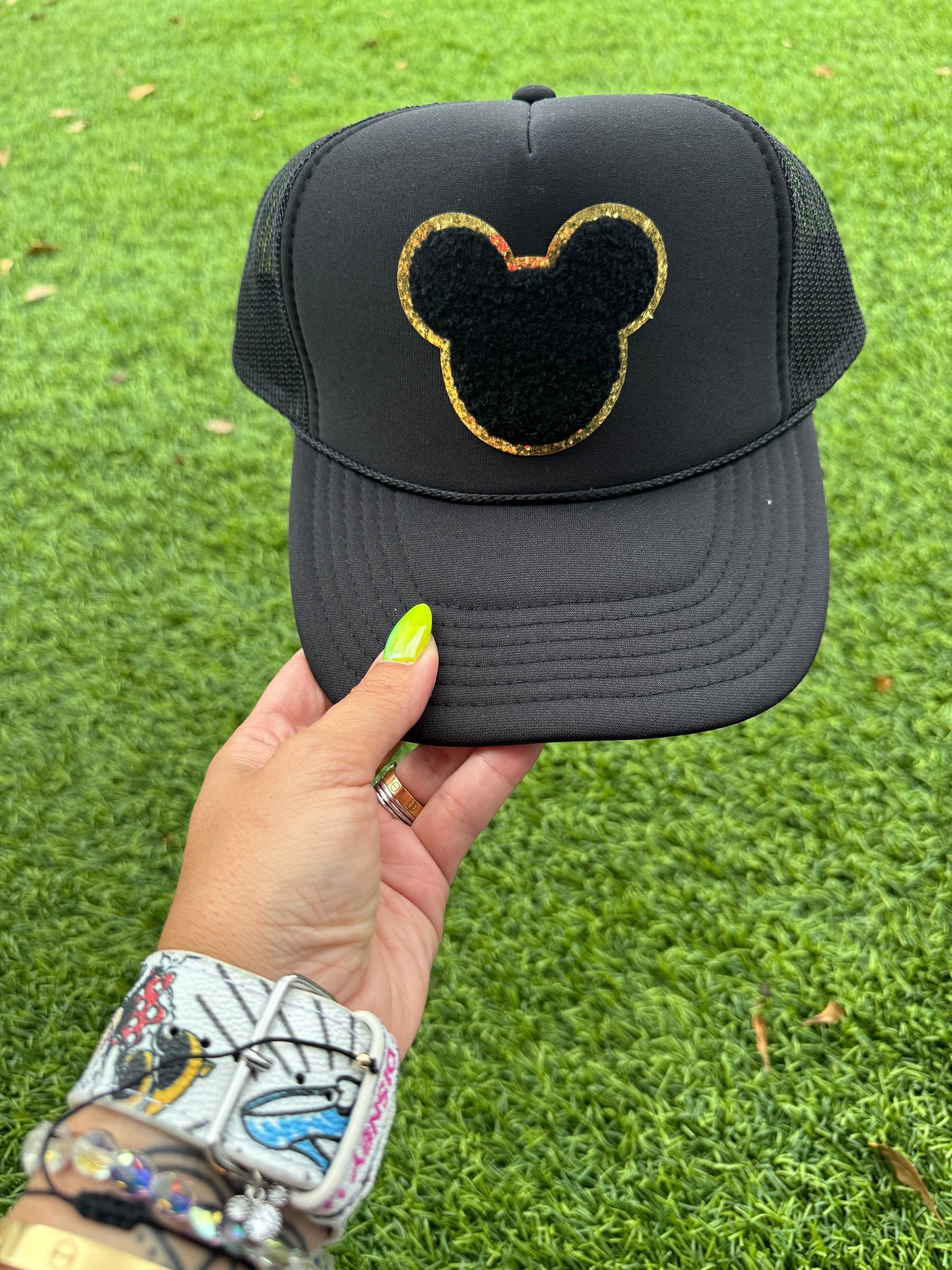 Disney inspired Chenille Patch Trucker